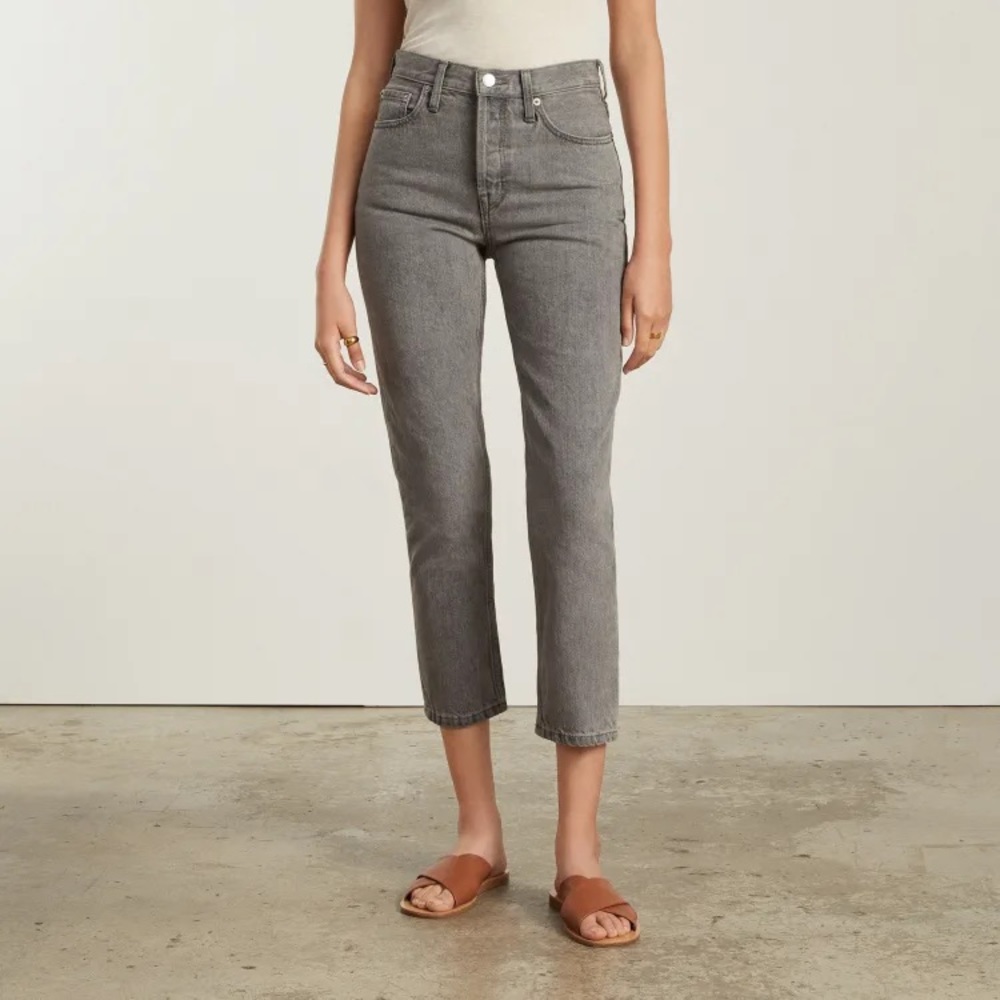 NWT Everlane Acid Grey The ‘90s Cheeky Jean (crop ankle)